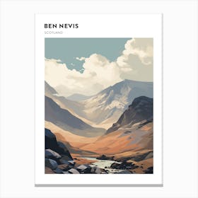 Ben Nevis Scotland 7 Hiking Trail Landscape Poster Canvas Print