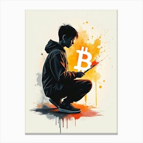 Bitcoin Artist 1 Canvas Print