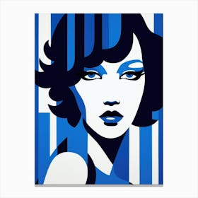 Blue And White 1 Canvas Print