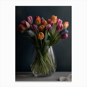 Colourful Tulips 1 Canvas Print