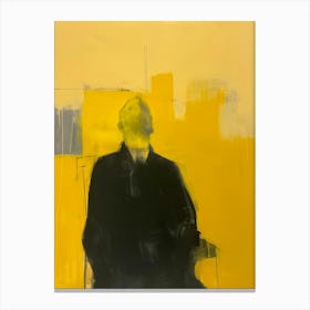 'A Man In Yellow' Canvas Print