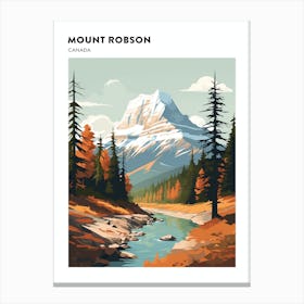 Mount Robson Provincial Park Canada Hiking Trail Landscape Poster Canvas Print