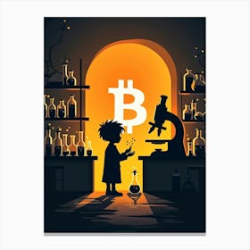 Bitcoin In The Lab Canvas Print