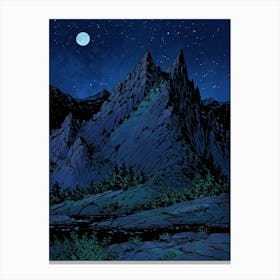 Night Of The Wolf Canvas Print