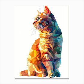 Polygonal Cat 1 Canvas Print