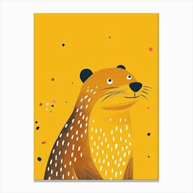 Yellow Beaver 2 Canvas Print