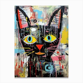 Cat Neo-expressionism Canvas Print