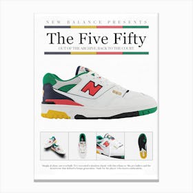 New Balance The Five Fifty Canvas Print