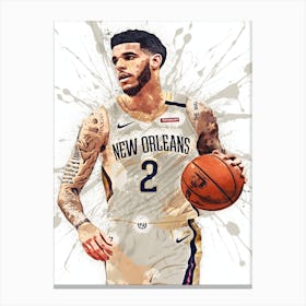 Lonzo Ball New Orleans Pelicans Canvas Print