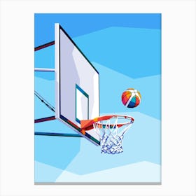 Basketball Wpap Art 1 Canvas Print