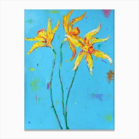 Three Daffodils Canvas Print