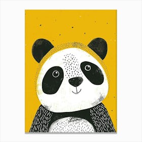 Yellow Panda 5 Canvas Print