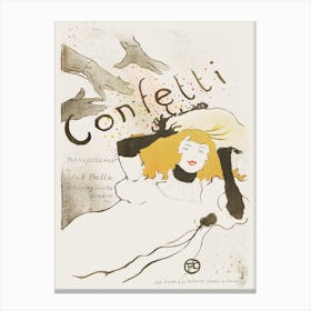 Confetti (1894), Henri de Toulouse-Lautrec Canvas Print