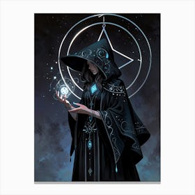 Witch With A Crystal 1 Canvas Print