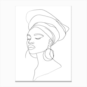 Portrait Of African Woman 1 Canvas Print