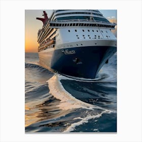 Cruise Ship -Reimagined Canvas Print