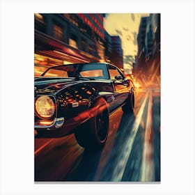 Speed Car Hd Wallpaper Canvas Print