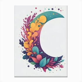 Colorful Letter C Illustration 9 Canvas Print