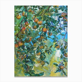 Peach Tree Canvas Print