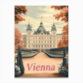 Aihrgdesign A Classic 1960s Travel Poster For Vienna Showcasi Bd094f8c 815e 4bf8 8e36 6339fcbe7c44 1 Canvas Print