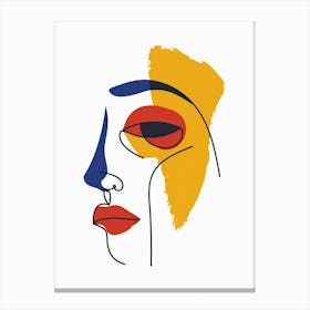 Face Of A Woman 45 Canvas Print