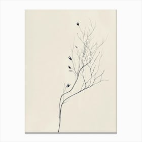 'Birds On A Branch' Canvas Print