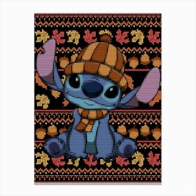 Fall Stitch Sweater Canvas Print