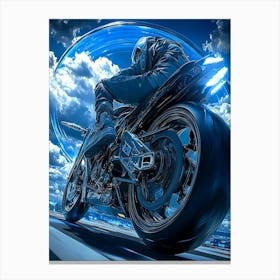 Futuristic Motorcycle Canvas Print