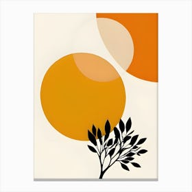 Tree In The Sun Abstract 1 Canvas Print