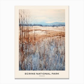 Ecrins National Park France 1 Poster Canvas Print