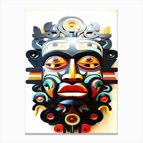 Queen Charlotte Island Native Mask - Mask Of The Gods Canvas Print