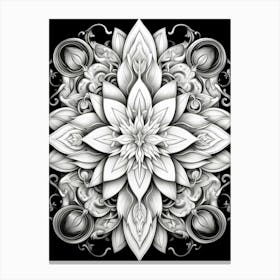 Symmetrical Mandalas Geometric Illustration 28 Canvas Print