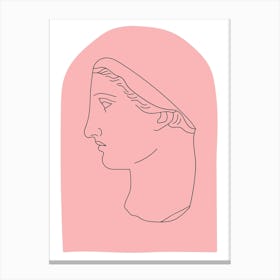 Aesthetic Female Pink Canvas Print