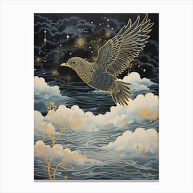 Cuckoo 1 Gold Detail Painting Canvas Print