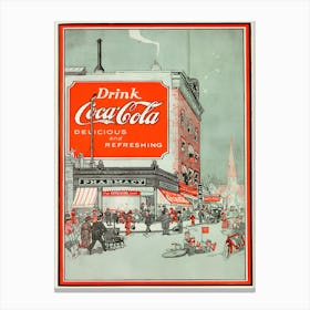 Drink Coca Delicious Refreshing Canvas Print