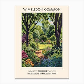 Wimbledon Common London Parks Garden 3 Canvas Print