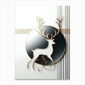 Deer Wall Art Canvas Print