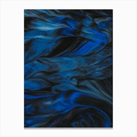 Blue And Black 1 Canvas Print