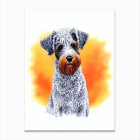 Bedlington Terrier Illustration dog Canvas Print