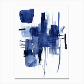 Abstract Blue Painting 25 Canvas Print