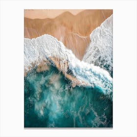 Aerial View Of A Beach 142 Canvas Print