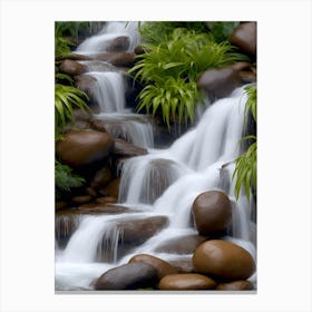 Tropical Waterfall 4 Canvas Print