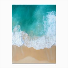 Aerial View Of A Beach 134 Canvas Print