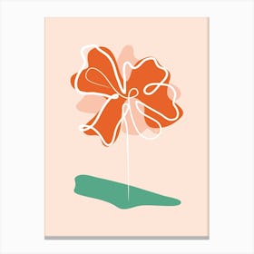 Graphic Flowers Canvas Print