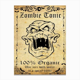 Zombie Tonic Canvas Print