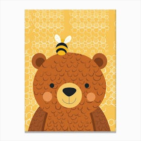 Bee Bear Canvas Print