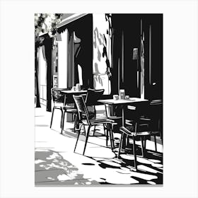 Cafe In Paris 1 Canvas Print