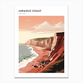 Jurassic Coast England 1 Hiking Trail Landscape Poster Canvas Print