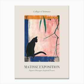 Cat 6 Matisse Inspired Exposition Animals Poster Canvas Print