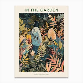 In The Garden Poster Powis Castle Gardens United Kingdom 3 Canvas Print